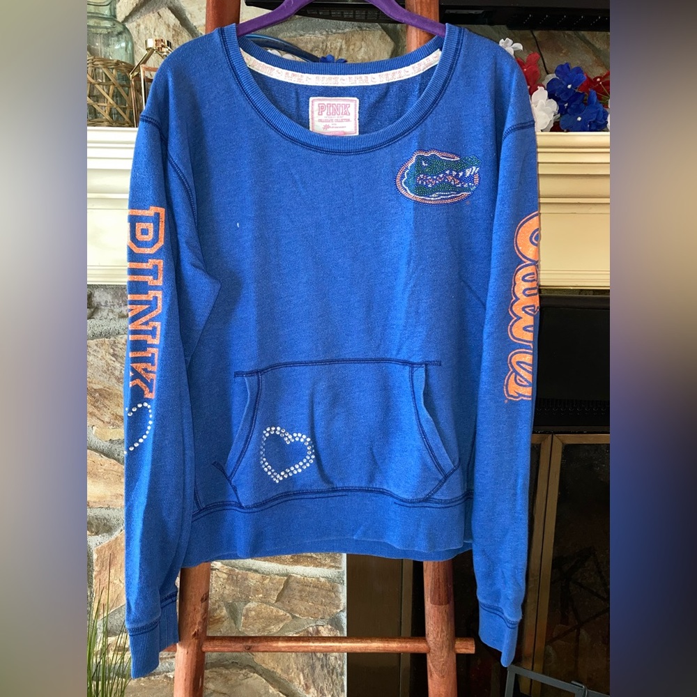 Victoria’s Secret pink collegiate collection Floridas Gators bling sweater